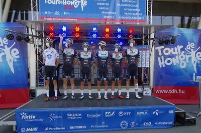 Tour de Hongrie 2020 2th stage-stock-foto