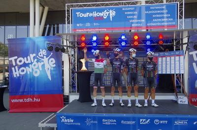 Tour de Hongrie 2020 2th stage-stock-foto