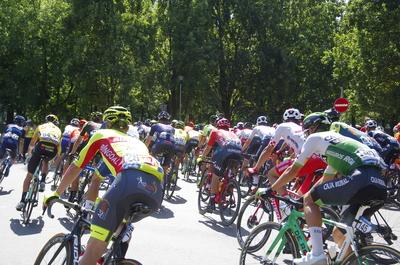 Tour de Hongrie 2020 2th stage-stock-foto