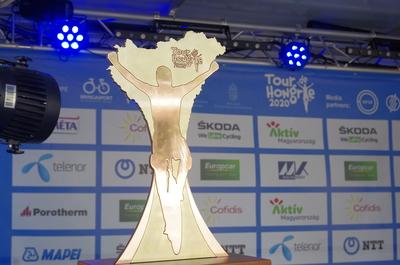 Tour de Hongrie 2020 2th stage-stock-foto