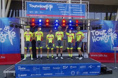 Tour de Hongrie 2020 2th stage-stock-foto