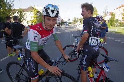 Tour de Hongrie 2020 2th stage-stock-foto
