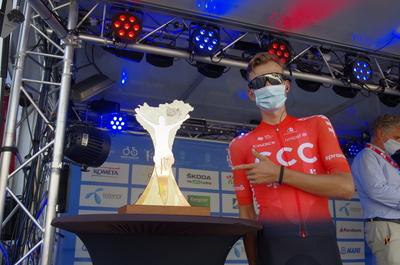 Tour de Hongrie 2020 2th stage-stock-foto