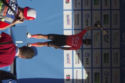 Tour de Hongrie 2020 2th stage-stock-foto