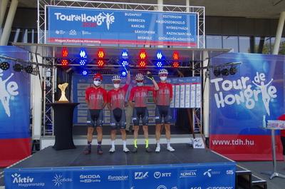 Tour de Hongrie 2020 2th stage-stock-foto