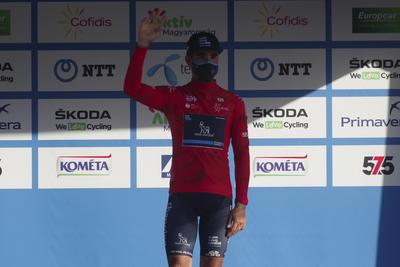 Tour de Hongrie 2020 2th stage-stock-foto