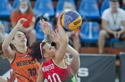 FIBA 3x3 Olympic Qualifying Tournament 2021 DEBRECEN/HUNGARY-stock-photo