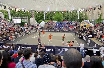 FIBA 3x3 Olympic Qualifying Tournament 2021 DEBRECEN/HUNGARY-stock-photo