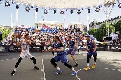 FIBA 3x3 Olympic Qualifying Tournament 2021 DEBRECEN/HUNGARY-stock-photo