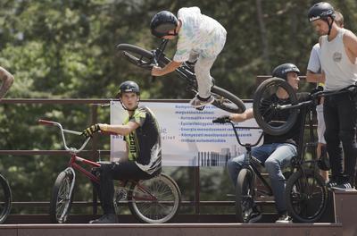 Dese BMX Freestyle Magyar Országos Bajnokság 2021 Debrecen-stock-foto