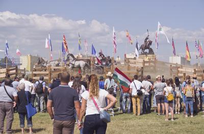 FEI Driving European Championship for Four in Hand- Budapest 2021-stock-foto