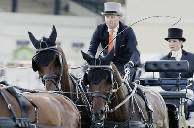 FEI Driving European Championship for Four in Hand- Budapest 2021-stock-foto