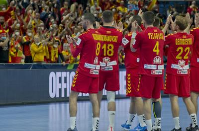 Mens' EHF Euro 2022 Debrecen(Főnix Arena)-stock-photo