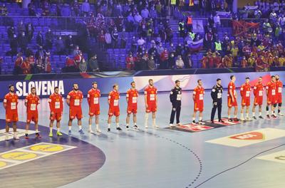 Mens' EHF Euro 2022 Debrecen(Főnix Arena)-stock-photo
