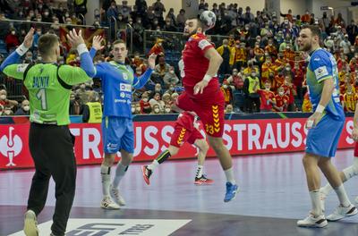 Mens' EHF Euro 2022 Debrecen(Főnix Arena)-stock-photo
