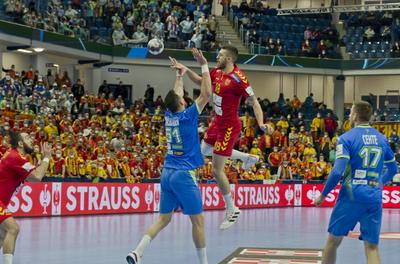 Mens' EHF Euro 2022 Debrecen(Főnix Arena)-stock-photo