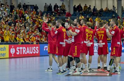 Mens' EHF Euro 2022 Debrecen(Főnix Arena)-stock-photo