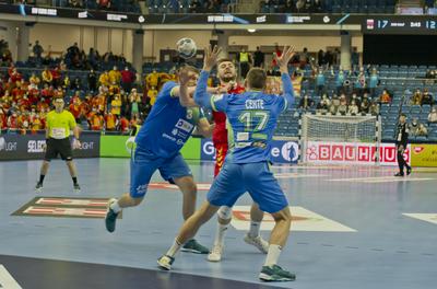 Mens' EHF Euro 2022 Debrecen(Főnix Arena)-stock-photo