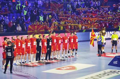 Mens' EHF Euro 2022 Debrecen(Főnix Arena)-stock-photo