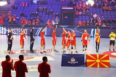 Mens' EHF Euro 2022 Debrecen(Főnix Arena)-stock-foto