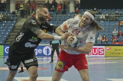Mens' EHF Euro 2022 Debrecen(Főnix Arena)Denmark v Montenegro-stock-foto