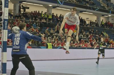 Mens' EHF Euro 2022 Debrecen(Főnix Arena)Denmark v Montenegro-stock-foto