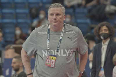 Mens' EHF Euro 2022 Debrecen(Főnix Arena)Denmark v Montenegro-stock-foto