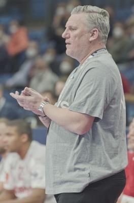 Mens' EHF Euro 2022 Debrecen(Főnix Arena)Denmark v Montenegro-stock-foto