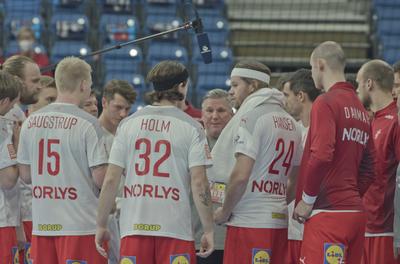 Mens' EHF Euro 2022 Debrecen(Főnix Arena)Denmark v Montenegro-stock-foto