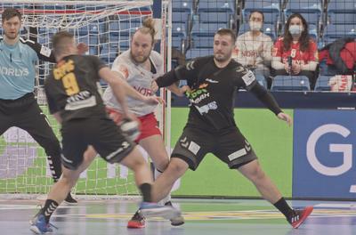 Mens' EHF Euro 2022 Debrecen(Főnix Arena)Denmark v Montenegro-stock-foto