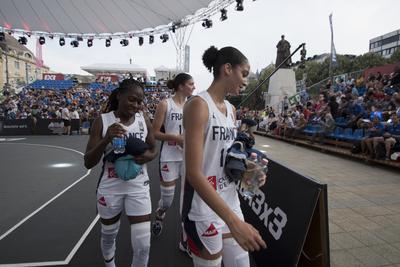 3X3 Street Basketball U18 DEBRECEN/HUNGARY-stock-foto