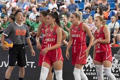 3X3 Street Basketball U18 DEBRECEN/HUNGARY-stock-foto