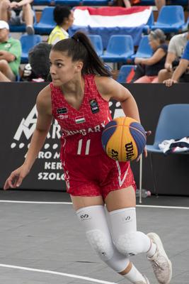 3X3 Street Basketball U18 DEBRECEN/HUNGARY-stock-foto