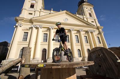 Trial Bike Hungary Cup Debrecen 2022-stock-foto