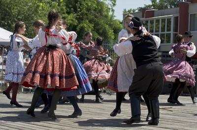Hagyományőrzés Pünkösd napján Hajdúszoboszlón-stock-foto