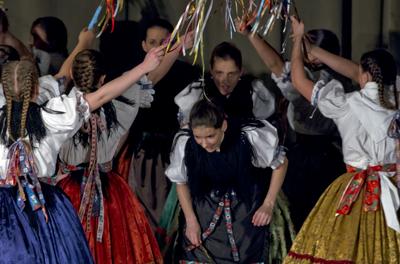 Hagyományőrzés Pünkösd napján Debrecenben-stock-foto