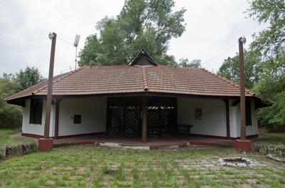 Farkasszigeti Botanikus kert Püspökladány-stock-foto