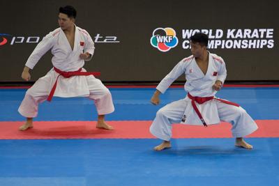 26th Karate World Senior Championsips Budapest 2023-stock-photo