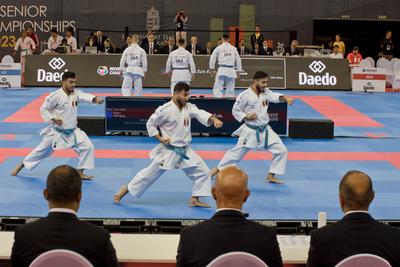 26th Karate World Senior Championsips Budapest 2023-stock-photo