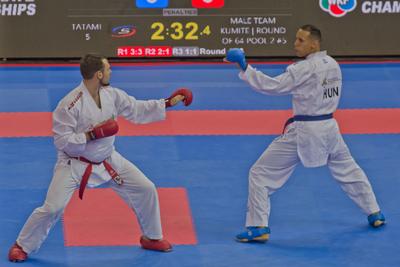 26th Karate World Senior Championsips Budapest 2023-stock-photo