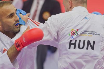 26th Karate World Senior Championsips Budapest 2023-stock-photo