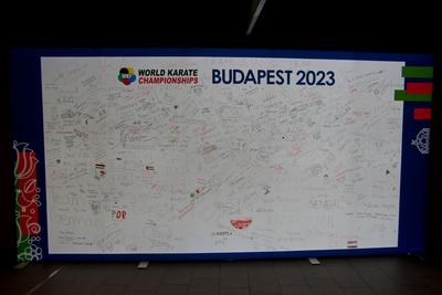 26th Karate World Senior Championsips Budapest 2023-stock-photo