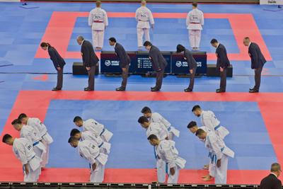 26th Karate World Senior Championsips Budapest 2023-stock-photo