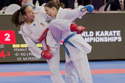 26th Karate World Senior Championsips Budapest 2023-stock-photo