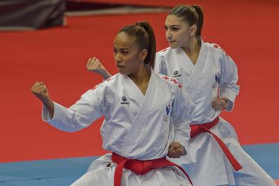 26th Karate World Senior Championsips Budapest 2023-stock-photo