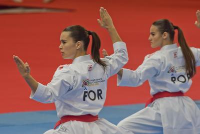 26th Karate World Senior Championsips Budapest 2023-stock-photo