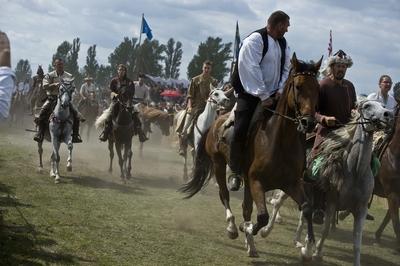 Kurultaj – Magyar Törzsi Gyűlés Bugacon-stock-foto