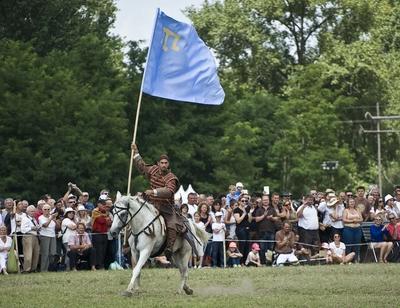 Kurultaj – Magyar Törzsi Gyűlés Bugacon-stock-foto