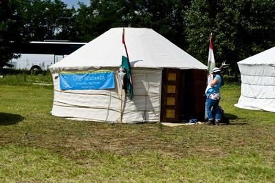 Kurultaj – Magyar Törzsi Gyűlés Bugacon-stock-foto
