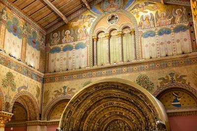 Román csarnok, Szépművészeti Múzeum-stock-foto